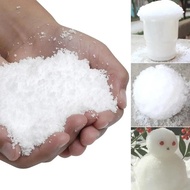 50g Fluffy Artificial Fake Snow Christmas Fake Cotton Decoration Set for Snow Fight Indoor Scene