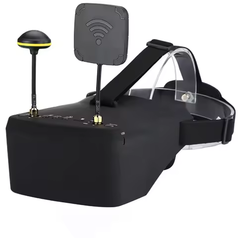 EV800D 5.8G 40CH 5 Inch 800*480 Video Headset HD DVR Diversity FPV Goggles With Battery For RC Model