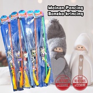 FLANNEL FISHING TOY Fishing Toy/ for Cats Doll Fishing Toy/ Doll Character/
