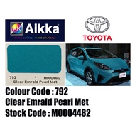 AIKKA TOYOTA 792 CLEAR EMRALD PEARL MET * 2K CAR PAINT