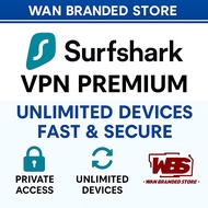 Surfshark VPN Premium ✦ Unlimited Devices ✦ Fast & Secure