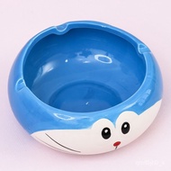 Creative Tinkerbell Ashtray Korea Cute Cartoon Doraemon Blue Fat Animal Ceramic Large Coffee Table A创意小叮当烟灰缸韩国可爱卡通机器猫蓝胖子