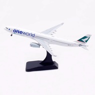 [Ready Stock] Aviation 1: 400 Airplane Model Alloy Cathay Pacific Airlines A330-300 B-HLU Universal 