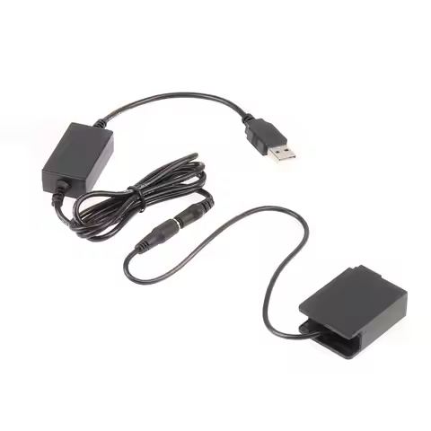 Battery DMW-BLC12 Dummy Battery Adapter DC Coupler 5V 2A USB Cable for Panasonic FZ200 FZ300 FZ1000 
