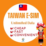 Cheap Taiwan eSIM Unlimited data 4G High speed 1~30 days SIM Card Taiwan 台湾流量卡 台湾e-sim