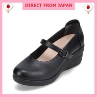 Wide Fit 3E Waterproof Strap Wedge Pumps <6.0cm Heel> [Sizes 21.5cm - 25.5cm] FR-4003