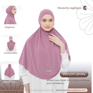 Adult Instant Hijab Husna Hijab Bergo Maryam Jersey Premium Zara ORI HUSNA