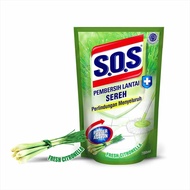SOS Pembersih Lantai Sereh Reffil 375 ml