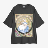 ALICE IN WONDERLAND STYLE OVERSIZED VINTAGE TEE T-SHIRT