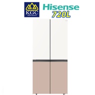 [Free Shipping] Hisense 720L 4 Door Fridge Inverter Refrigerator RQ768N4AW-KU