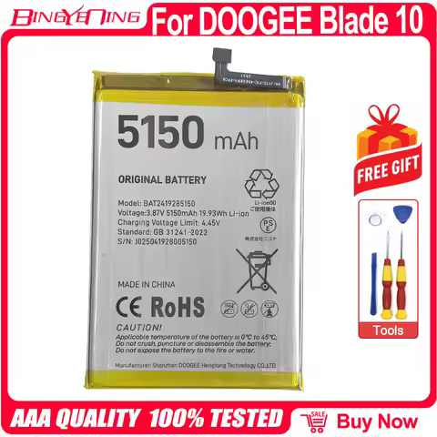 New Original Battery For DOOGEE Blade 10 Blade 20 Fire 6 Note 58 Note 59 Note 59 Pro S200 Max Mobile