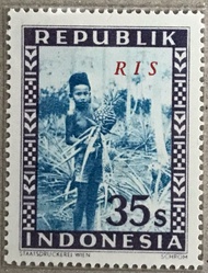PW699-PERANGKO PRANGKO INDONESIA WINA REPUBLIK 35s ,RIS(M),MINT
