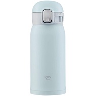 ZOJIRUSHI water bottle One-touch stainless steel mug seamless ice gray 360ml thermos flask SM-WA36-HL