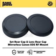 Set Body Cap & Lens Rear Cap Cover Canon EOS R RP R100 R50 R3 R5 R6 RF Bresson Camera Lens Body Cove