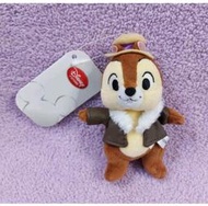 全新 日本迪士尼商店 奇奇蒂蒂 救難小福星吊飾（奇奇款）disney花栗鼠包包掛飾小玩偶 chip 松鼠皮衣掛件小娃娃