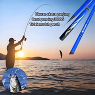 (Length 3.6m/4.5m/5.4m) Tegek Fishing Rod 5.4m Fiberglass/Super Light Telescopic Fishing Rod/Freshwa