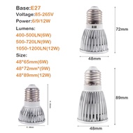 HOME MI 85-265V Siêu Sáng Bóng Đèn LED MR16/GU10/E27/E14 6W/9W/12W MR16 DC 12V COB Đèn Treo Cố Định