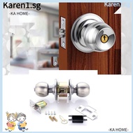 KA Cylinder, Knobset Stainless Steel Cylindrical Door lock, Lock Accessory Lockset Door Lock Cylinder House