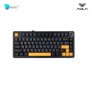 AULA F75 คีย์บอร์ดไร้สาย Gasket Mechanical Keyboard คีย์ไทย รับประกัน 2 ปี a Thunder Black One