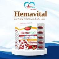Hemavital Pills Support Iron and Folic Acid Supplement to Improve Anemia Box of 30 Pills
