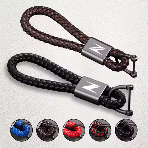 Luxury Leather Rope Keychain Motorcycle Keychain Kawasaki Z250 SL Z300 Z400 Z500 Z750 Z800 Z650 Z900