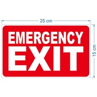 EXIT STICKER 30x15CM