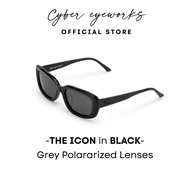Cyber Eyeworks "THE ICON" Sunglasses – Black/Matte Black/Havana/Olive, 53-19-140, Eyewear, Unisex