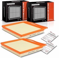 A-Premium 2-PC Engine Air Filter Compatible with BMW 335i 07-11, 335i xDrive 09-11, 335is 11-13, 335