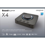 CREATIVE Sound Blaster X4 Hi-res 7.1 External USB DAC and Amp Sound Card with Super X-Fi and SmartCo