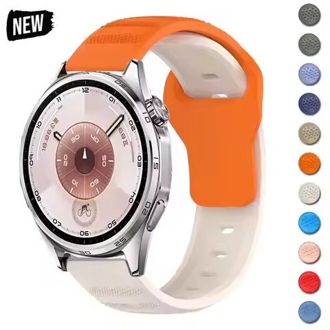 22mm Bracelet For Huawei Watch GT5 GT6pro 46mm Silicone Sport Wristband Bracelet For Huawei GT5 GT6 