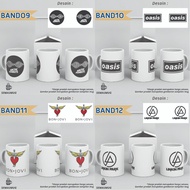 ARCTIC MONKEYS OASIS BON JOVI LINKIN PARK BAND GIFT GLASS CUP CUSTOM PRINT SEMAUMUG