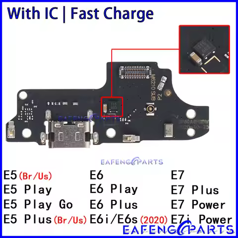 Usb Dock Charger Connector for Motorola Moto E5 E6 E6i E6S E7 E7i Play Go Plus Power Charging Board 