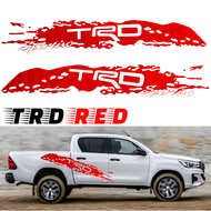 CP 2Pcs TRD Car Body Side Sticker Truck Decal Vinyl Flame Sticker