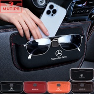 Mercedes Benz Car Phone Glasses Organizer Center Console Storage Box Sunglasses Holder Auto Interior