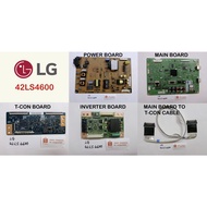 LG LCD TV 42LS4600 Power Board EAX64427001 Main Board EAX64437505 Inverter 4H+V3416.001 T-Con T315HW