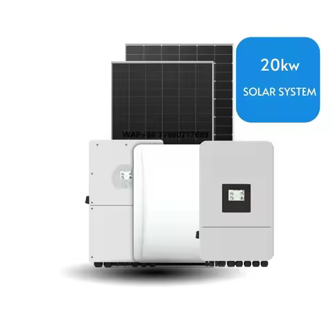 20KW Deye Hybrid Inverter Solar Energy System LONGi Solar Panel Nuovolt Lifepo4 Lithium Ion Home Use