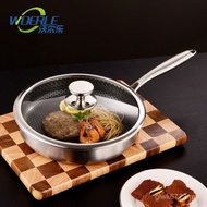 Non-Stick Pan Egg 316 Pan Uncoated Easy-to-Clean Stainless Steel Steak Pan Frying Pan Stainless Stee