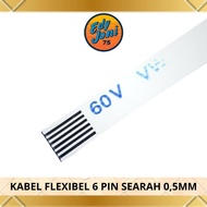 FLEXIBLE CABLE 6 PIN TOUCHPAD LAPTOP ASUS ACER WIDTH 3.5 MM PITCH 0.5 MM LENGTH 3 CM TO 45 CM