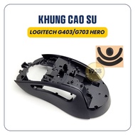 (Free Feet) Logitech G403 / G703 Lightspeed / G703 Hero Mouse Replacement Rubber Frame Set