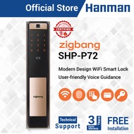 ZIGBANG SHP-P72 WIFI DIGITAL LOCK. FINGERPRINT / CARD / PIN + WIFI APP (FREE INSTALLATION + 3 YEAR P