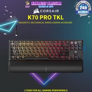 Corsair K70 PRO TKL RGB Tenkeyless Magnetic - Mechanical Wired Gaming Keyboard
