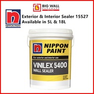 5L /18:L Nippon Paint 5400 Wall Sealer for Exterior &amp; Interior - Available in 5 &amp; 18 Liter [Big Wall Hardware]