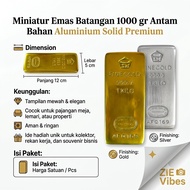 1000g Antam Gold Bar Miniature Premium Solid Aluminum Material