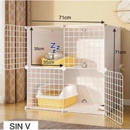 [Paling Murah] Sangkar kucing 2 tingkat besar / Pelapik lebar #cat cage #DIY #big cage #cat