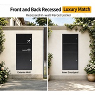 New Villa Outdoor Front Back Dual Access Embedded Security Parcel Box Kotak Parcel Tahan Pecah