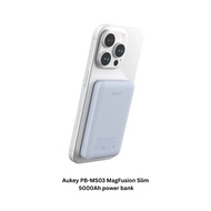 Aukey PB-MS03 MagFusion Slim 5000Ah Magnetic power bank-BLUE