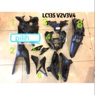 Lc135 v2 v3 v4 coverset hitam dalam inner Yamaha dm🔥🔥🔥 FOOT REST FRONT STEP RUBBER FOOTREST