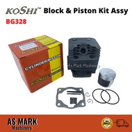 Kanazawa Koshi 328E T328 Black Coated Cylinder Block Molybdenum Piston Combo Set Block Mesin Rumput