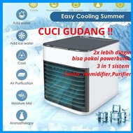 AC Portable 3 in 1 Personal Air Cooler Fan Mini Portable - Kipas angin duduk pendingin ruangan untuk