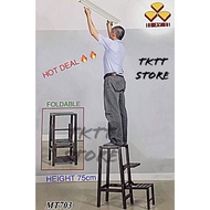 TKTT 3V Mitta 3 Tier Foldable Step Stool Ladder Stool Metal Chair Keep Step Stool High Kerusi Tangga